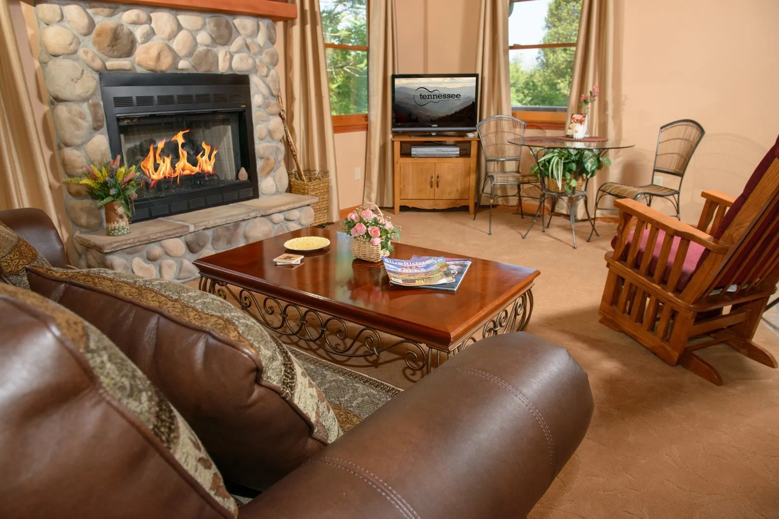 Mountain View King Fireplace Whirlpool Suites